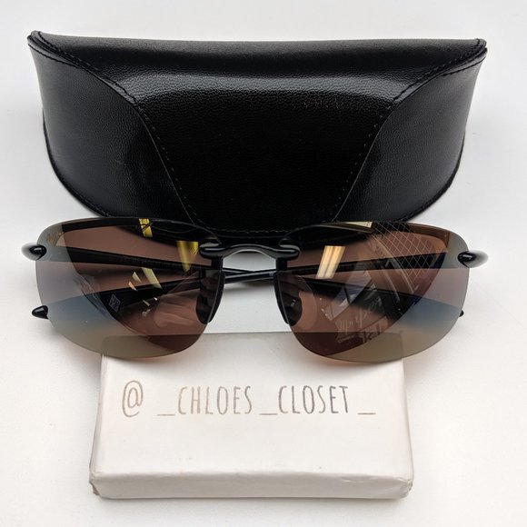 🕶️Maui Jim Ho'okipa MJ407-02 Polarized Sunglasses with Case /EUB260🕶️ - Picture 1 of 9
